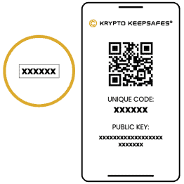 Obtain your public key from Krypto Keepsafes® website